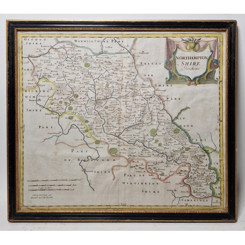 344 - Robert Morden (1650-1703)
  Three hand-coloured engraved maps to include 