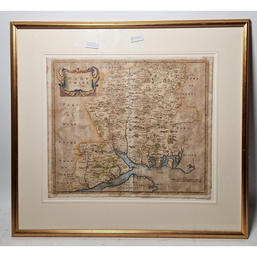 344 - Robert Morden (1650-1703)
  Three hand-coloured engraved maps to include 