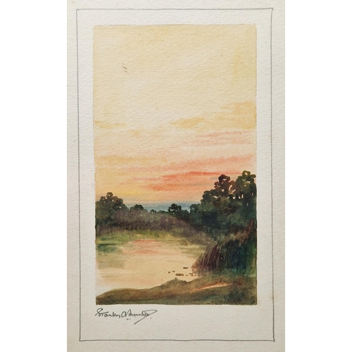 352A - Stanley A Burchett (XX)
 Set of three watercolour drawings 
 Coastal and river scenes, signed in pen... 