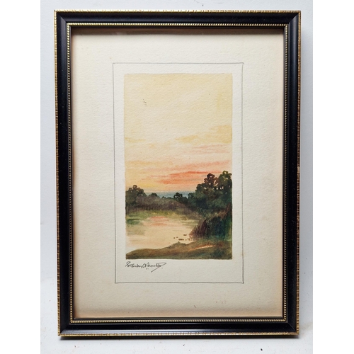 352A - Stanley A Burchett (XX)
 Set of three watercolour drawings 
 Coastal and river scenes, signed in pen... 