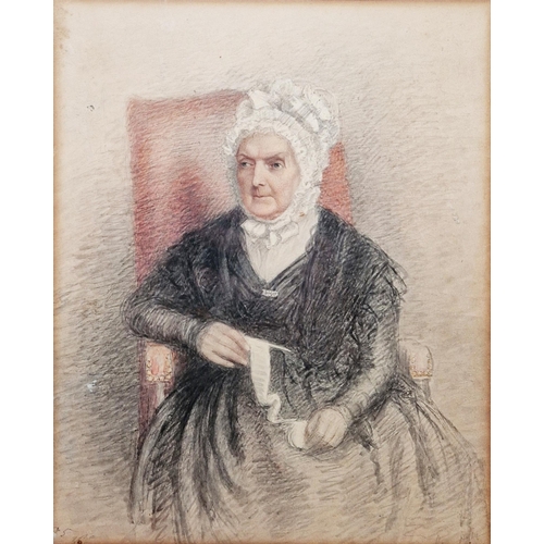 367 - Thomas Charles Wageman (1787-1863)
 Pencil and watercolour
 Portrait of Charlotte Hind (1799-1829), ... 