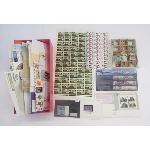 151 - GB & British Empire stamps: Boxed accumulation of QV-QEII mint and used including good quantity of e... 