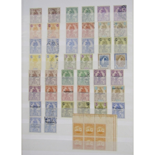 151 - GB & British Empire stamps: Boxed accumulation of QV-QEII mint and used including good quantity of e... 