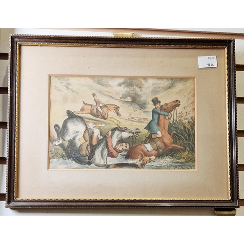 315 - Seven 19th/20th century hunting themed prints to include after Snaffles, C. L. Wood etc (7)