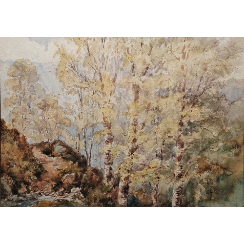 333 - LOT WITHDRAWN
Early 20th century school
 Watercolour
 Four unsigned watercolour landscapes, all fram... 