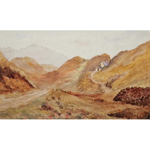 333 - LOT WITHDRAWN
Early 20th century school
 Watercolour
 Four unsigned watercolour landscapes, all fram... 