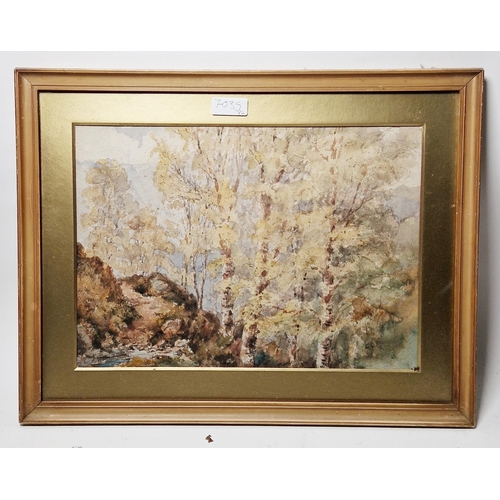 333 - LOT WITHDRAWN
Early 20th century school
 Watercolour
 Four unsigned watercolour landscapes, all fram... 