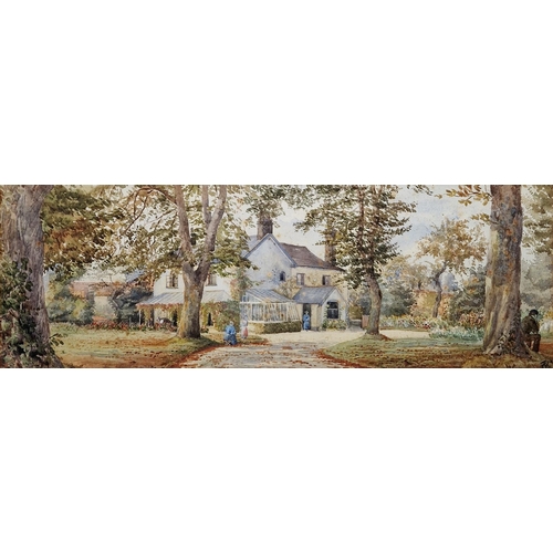 334 - LOT WITHDRAWN
C. R. (20th century)
 Watercolour
 Lakeside landscape, monogrammed CR lower left, fram... 