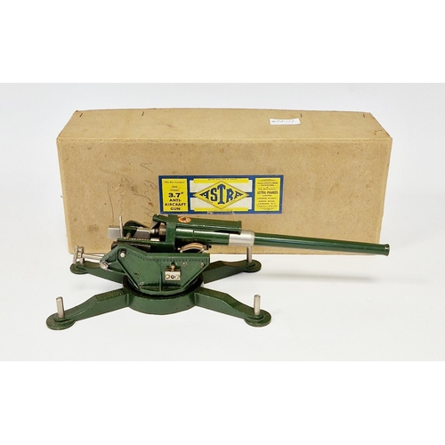 412 - Astra-Pharos limited boxed 3.7'' Anti-Aircraft gun boxed with selection of wooden shells