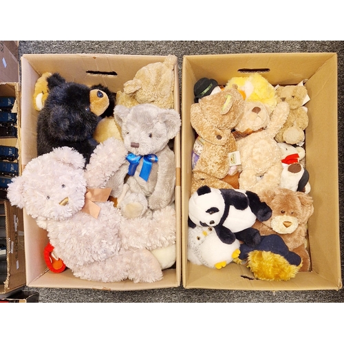 530 - Collection of teddy bears and soft toys including Disney Classic Pooh Leosco Collection, Russ Bears,... 