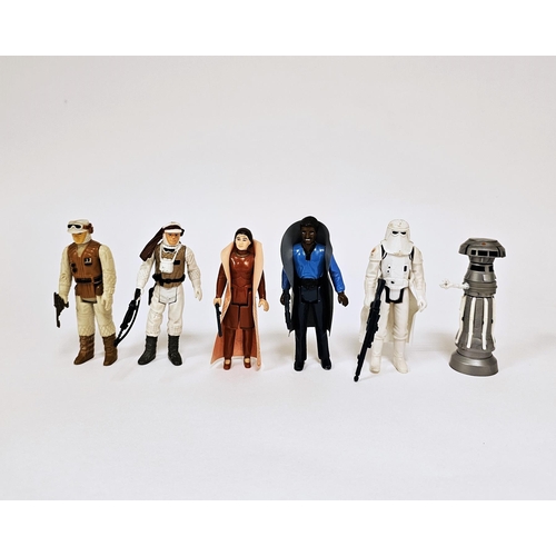 547 - Six Vintage 1980's L.F.L Hong Kong Star Wars Action Figures to include Lando Calrissian with cape an... 