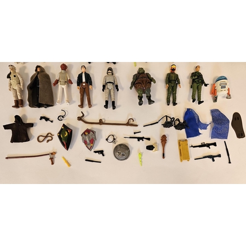 561 - Quantity of Vintage Star Wars and other Action figures to include two Imperial Stormtroopers (Hoth B... 