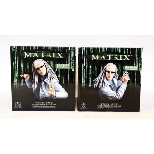 564 - Two Gentle Giant Collectable boxed Mini - Bust Figures The Matrix, to include Twin One, series two, ... 