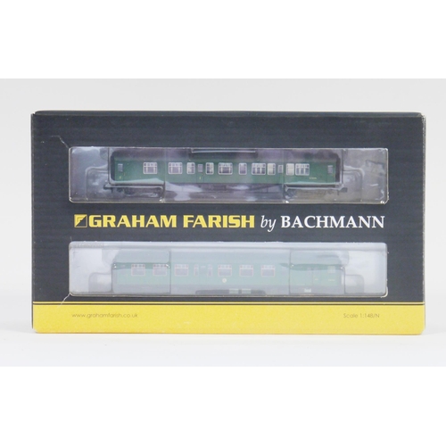 589 - Graham Farish by Bachmann N gauge 372-675 4CEP four car EMU 7105 SR multiple unit green boxed