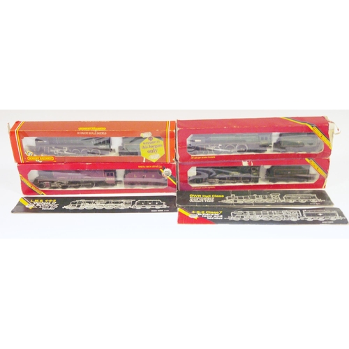 600 - Four boxed Hornby Railways 00 gauge locomotives to include GWR Hall Class locomotive and tender 'Alb... 