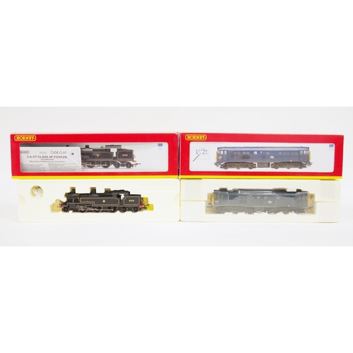 633 - Two Hornby model railways OO gauge locomotives, R2738 BR Fowler 2-6-4T Class 4P ' 42315 ' and R2413B... 