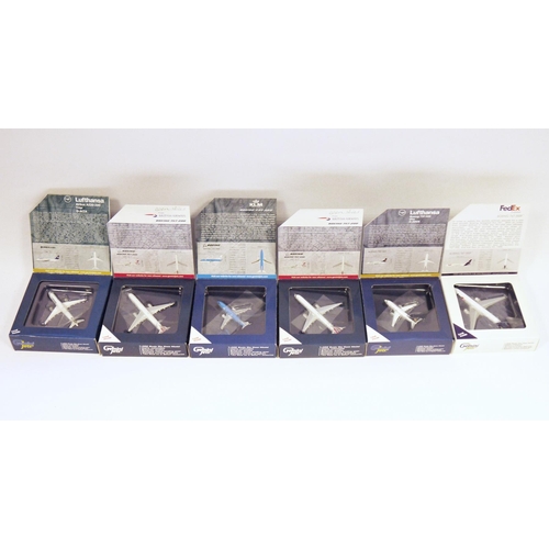 715 - Six Gemini Jets 1:400 scale die-cast aircraft models FedEx Express Boeing 767-300F item no. GJFDX134... 