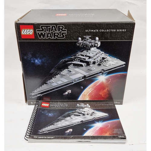 756 - Lego Star wars Ultimate Collectors Series 75252 Imperial Star Destroyer constructed Lego set with bo... 