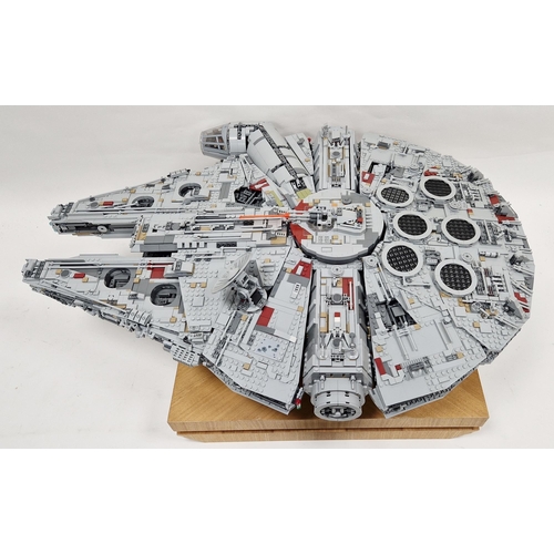 757 - Lego Star Wars 75192 Ultimate Collectors Series Millennium Falcon constructed lego set with box and ... 
