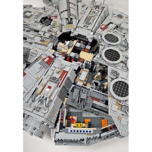 757 - Lego Star Wars 75192 Ultimate Collectors Series Millennium Falcon constructed lego set with box and ... 