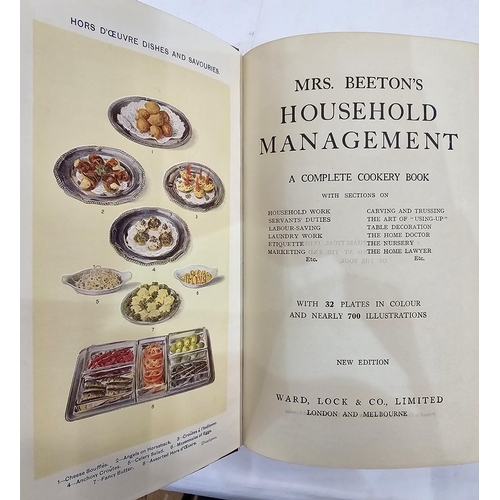 13 - Mrs Beetons Household Management, a Complete Cookery Book ..., new edition, Ward Locke & Co, colour ... 