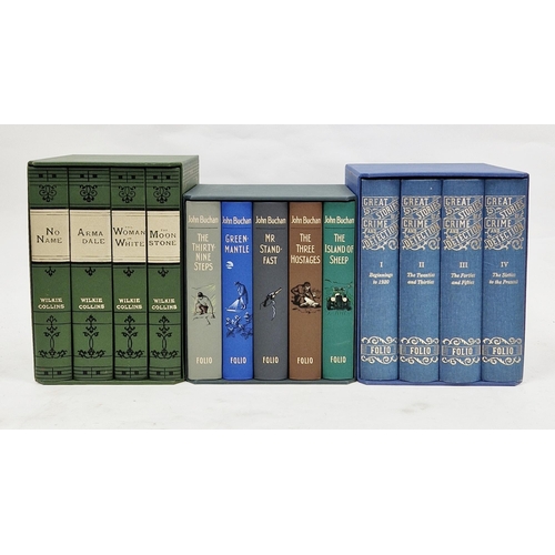 33 - Folio Society ,  three boxed sets to include Wilkie Collins, John Buchan and 