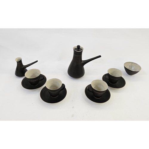 54 - Dame Lucie Rie DBE (Austrian/British, 1902-1995)

  A stoneware coffee service for four, circa 1955,... 