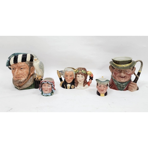 12 - Collection of Royal Doulton and Beswick character jugs including a double Lord Nelson and Lady Hamil... 