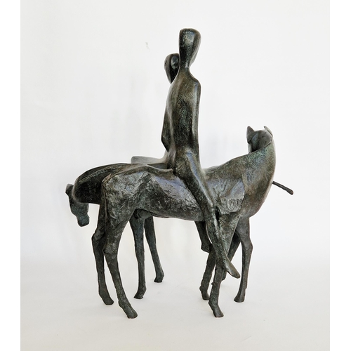 152 - Terence Coventry (1938-2017) bronze “Riders” 1989 (5 of 7), 66cm high x 63cm wide, with Gallery Pang... 