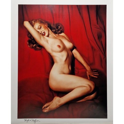 260 - Signed colour print, a nude portrait of Marylin Monroe, with Playboy International Images Legacy Col... 