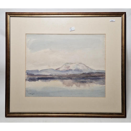 292 - Andre Ragot (1894-1971)
 Watercolour on paper
 Mountainous landscape, circa 1930, signed lower left,... 