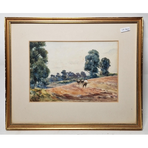 301 - Late 19th century Continental School
 Watercolour on paper
 The 'Gros-Horlogue' in Rouen, 45cm x 19c... 