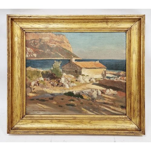 341 - Hamish Constable Paterson (1890-1955)
 Oil on board
 Cassis, Alpes Maritimes, signed and dated 1927 ... 