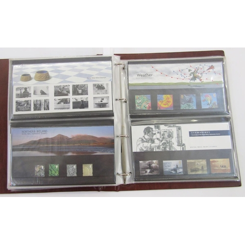 303 - GB stamps: With face value c£500, 2 albums of QEII decimal presentation packs and one of bespoke fir... 