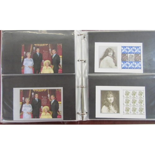 303 - GB stamps: With face value c£500, 2 albums of QEII decimal presentation packs and one of bespoke fir... 