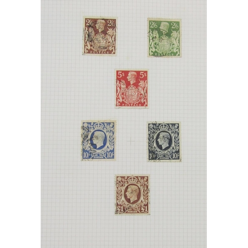 304 - GB stamps: QV-QEII collection in 2 albums including 4 Penny Blacks and much other line engraved impe... 