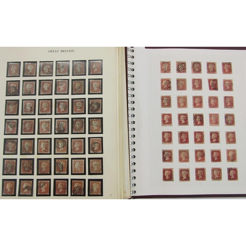 304 - GB stamps: QV-QEII collection in 2 albums including 4 Penny Blacks and much other line engraved impe... 