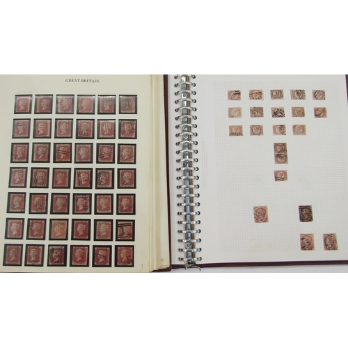 304 - GB stamps: QV-QEII collection in 2 albums including 4 Penny Blacks and much other line engraved impe... 