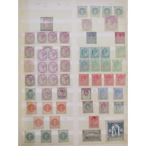 306 - GB stamps: With face value £200+, blue stock-book of QV-QEII, mint & used, definitives, commemorativ... 