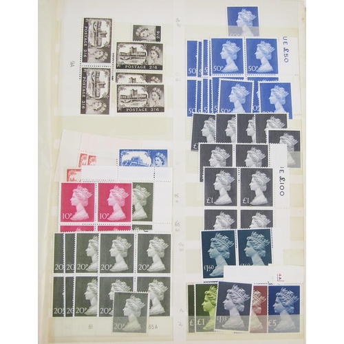 306 - GB stamps: With face value £200+, blue stock-book of QV-QEII, mint & used, definitives, commemorativ... 