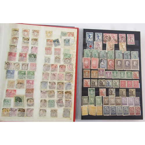 307 - Stamps of Europe: Six A4 stock-books with numerous issues, mostly used, of Austria, Bosnia-Herzegovi... 