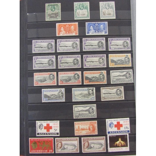 308 - Stamps of Br Empire & C’wealth: Album and 4 A4 stock-books in large box of mainly A to J countries w... 