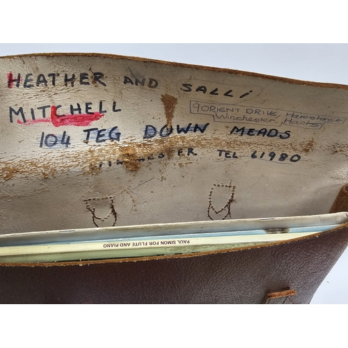 151 - Trevor J. James of London silver plated flute, stamped T.J. 10ix, serial number 28575, contained in ... 