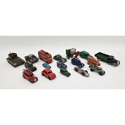 172 - Collection of diecast, tinplate and other vehicles, all play worn and loose,  including Dinky (492 l... 