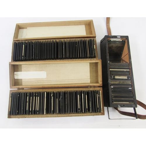 102 - Quantity of early 20th century magic lantern glass slides (3 boxes)