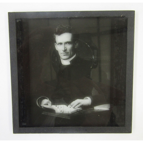 102 - Quantity of early 20th century magic lantern glass slides (3 boxes)