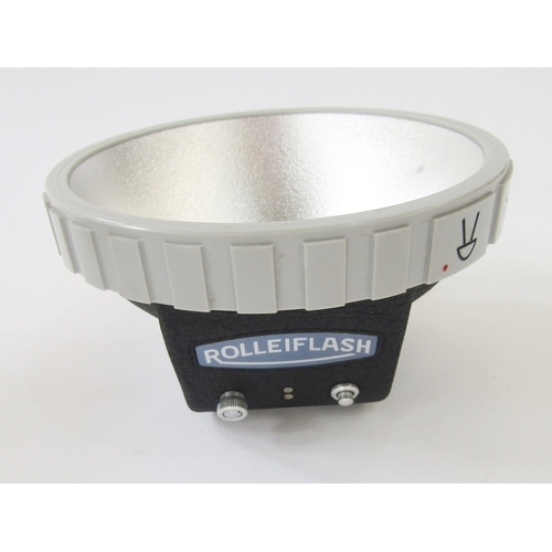 107 - Rollei Magic medium format TLR camera in black, serial no.2502858, in original leather outer casing ... 