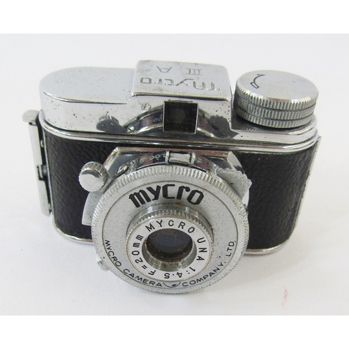 109 - Kodak Pronto 105mm folding camera, an Eastman Kodak Company folding camera, another, a Mycro camera ... 