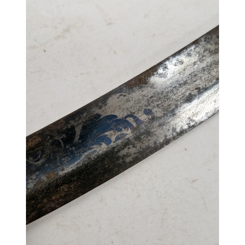 164 - British 1803 pattern infantry flank officer's sword by Osborn & Gunby, etched foliate decoration thr... 