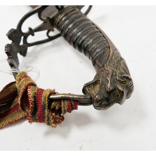 164 - British 1803 pattern infantry flank officer's sword by Osborn & Gunby, etched foliate decoration thr... 